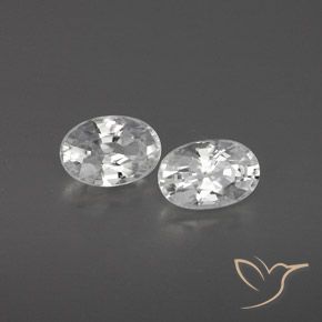 1.64 ct natürliche Weiß Zirkon-Edelsteine, Oval, VVS