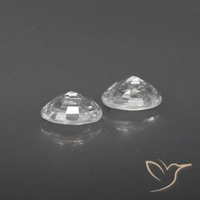 1.64 ct natürliche Weiß Zirkon-Edelsteine, Oval, VVS