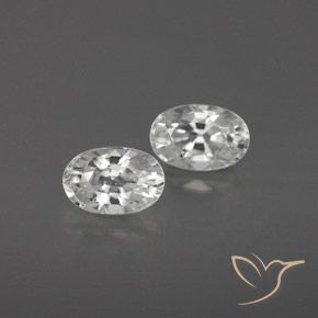 1.69ctw Natürlicher Weiß Zirkon, Oval, VVS