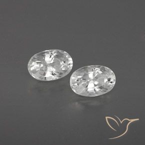 1.69 ct natürliche Weiß Zirkon-Edelsteine, Oval, VVS
