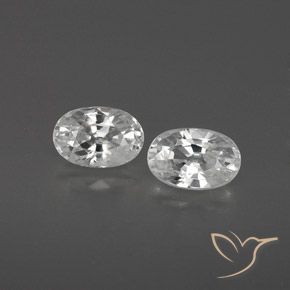1.67ctw Natürlicher Weiß Zirkon, Oval, VVS-VS
