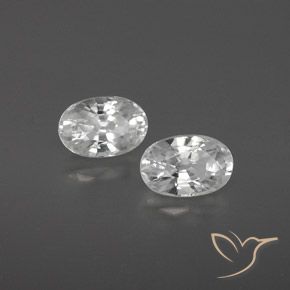 1.67 ct natürliche Weiß Zirkon-Edelsteine, Oval, VVS-VS