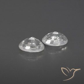 1.67 ct natürliche Weiß Zirkon-Edelsteine, Oval, VVS-VS