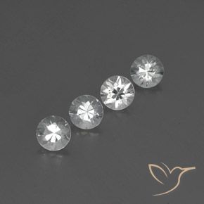 3.81 ct natürliche Weiß Zirkon-Edelsteine, Runden, VVS-VS