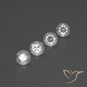 3.53 ct natürliche Weiß Zirkon-Edelsteine, Runden, VVS-VS