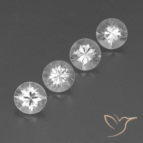 3.84 ct natürliche Weiß Zirkon-Edelsteine, Runden, VVS-VS