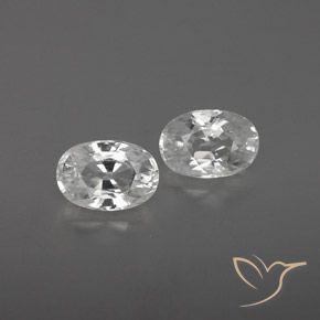 1.72ctw Natürlicher Weiß Zirkon, Oval, VVS