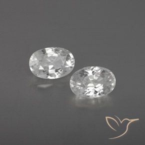 1.72 ct natürliche Weiß Zirkon-Edelsteine, Oval, VVS