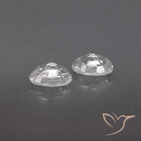 1.72 ct natürliche Weiß Zirkon-Edelsteine, Oval, VVS
