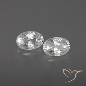 1.75 ct natürliche Weiß Zirkon-Edelsteine, Oval, VVS-VS