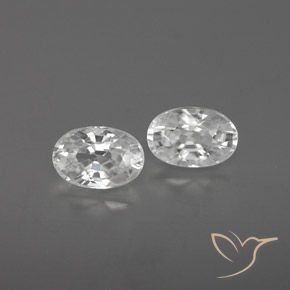 1.71ctw Natürlicher Weiß Zirkon, Oval, VVS