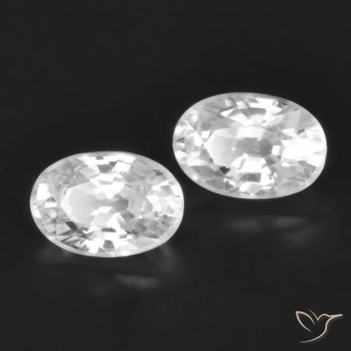 1.66 ct natürliche Weiß Zirkon-Edelsteine, Oval, VVS