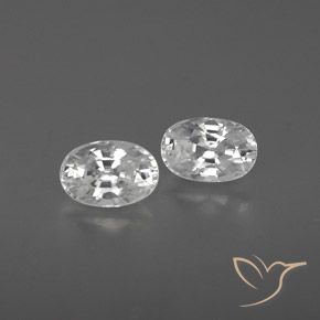 1.71ctw Natürlicher Weiß Zirkon, Oval, VVS