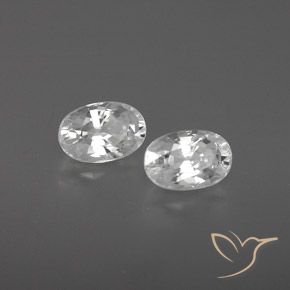 1.71 ct natürliche Weiß Zirkon-Edelsteine, Oval, VVS