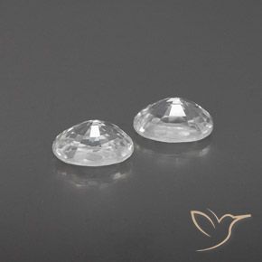 1.63 ct natürliche Weiß Zirkon-Edelsteine, Oval, VVS