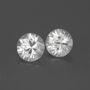 1.83 ct natürliche Weiß Zirkon-Edelsteine, Rund Schliff, VVS-VS