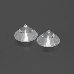 1.83 ct natürliche Weiß Zirkon-Edelsteine, Rund Schliff, VVS-VS