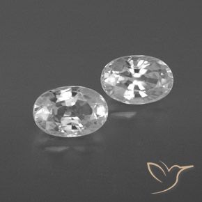 1.74ctw Natürlicher Weiß Zirkon, Oval, VVS-VS