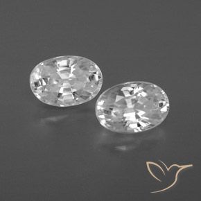 1.72 ct natürliche Weiß Zirkon-Edelsteine, Oval, VVS