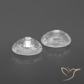 1.72 ct natürliche Weiß Zirkon-Edelsteine, Oval, VVS