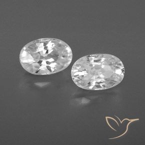 1.75 ct natürliche Weiß Zirkon-Edelsteine, Oval, VVS