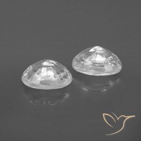 1.75 ct natürliche Weiß Zirkon-Edelsteine, Oval, VVS
