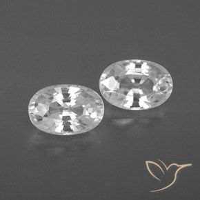 1.67ctw Natürlicher Weiß Zirkon, Oval, VVS