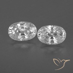 1.82ctw Natürlicher Weiß Zirkon, Oval, VVS