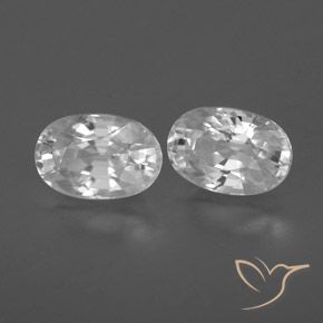 1.82 ct natürliche Weiß Zirkon-Edelsteine, Oval, VVS