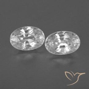 1.71ctw Natürlicher Weiß Zirkon, Oval, VVS-VS