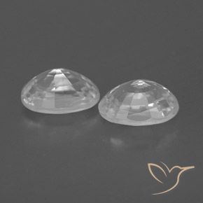 1.72 ct natürliche Weiß Zirkon-Edelsteine, Oval, VVS-VS