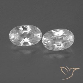 1.73ctw Natürlicher Weiß Zirkon, Oval, VVS