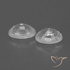 1.73 ct natürliche Weiß Zirkon-Edelsteine, Oval, VVS