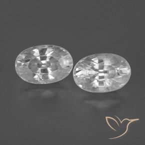 1.78ctw Natürlicher Weiß Zirkon, Oval, VVS-VS