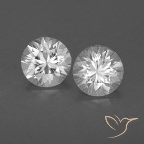 1.85ctw Natürlicher Weiß Zirkon, Runden, VVS-VS