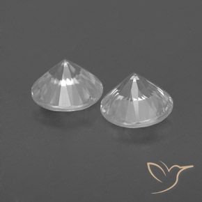1.85 ct natürliche Weiß Zirkon-Edelsteine, Runden, VVS-VS
