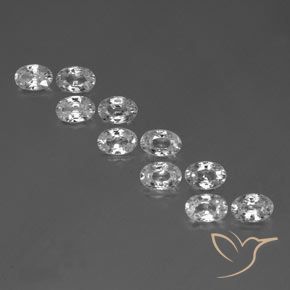 7.12ctw Natürlicher Weiß Zirkon, Oval, VVS-VS