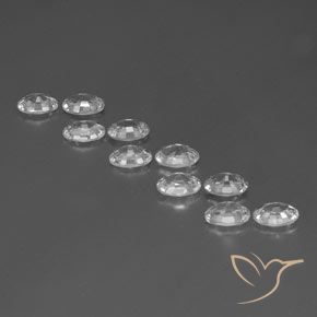 7.12 ct natürliche Weiß Zirkon-Edelsteine, Oval, VVS-VS
