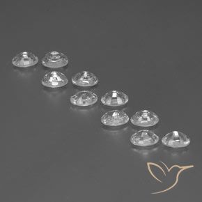 8.40 ct natürliche Weiß Zirkon-Edelsteine, Oval, VVS-VS