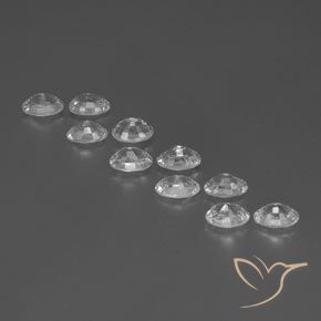 7.42 ct natürliche Weiß Zirkon-Edelsteine, Oval, VVS-VS