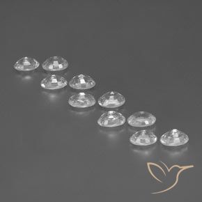 7.90 ct natürliche Weiß Zirkon-Edelsteine, Oval, VVS-VS