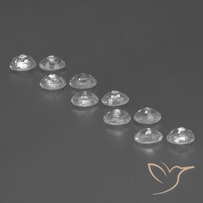 8.29 ct natürliche Weiß Zirkon-Edelsteine, Oval, VVS-VS