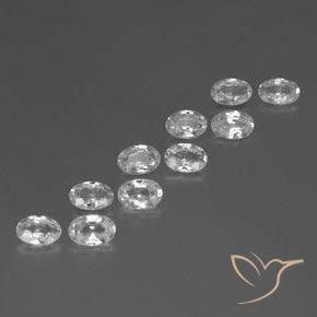 6.39 ct natürliche Weiß Zirkon-Edelsteine, Oval, VVS-VS