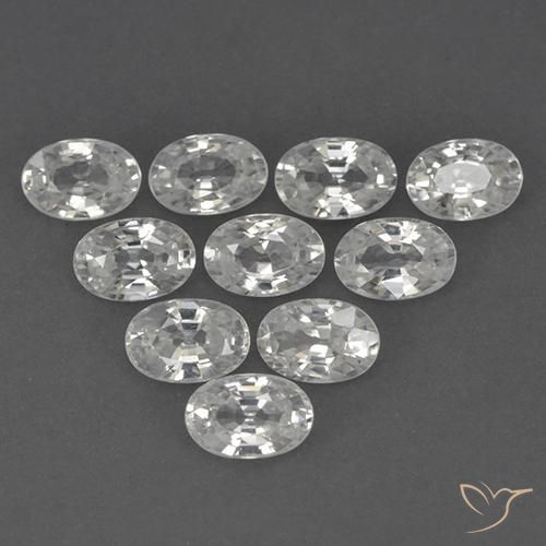 7.21 ct natürliche Klares Weiß Zirkon-Edelsteine, Oval, VVS-VS