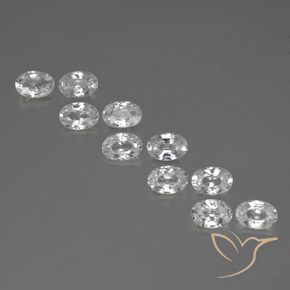 7.01 ct natürliche Weiß Zirkon-Edelsteine, Oval, VVS-VS