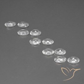 6.61 ct natürliche Weiß Zirkon-Edelsteine, Oval, VVS-VS