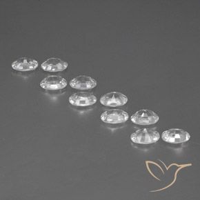 7.21 ct natürliche Weiß Zirkon-Edelsteine, Oval, VVS-VS