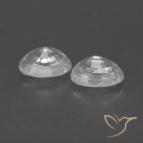1.73 ct natürliche Weiß Zirkon-Edelsteine, Oval, VVS