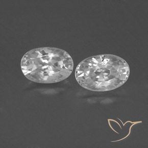 1.64ctw Natürlicher Weiß Zirkon, Oval, VVS