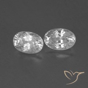 1.64 ct natürliche Weiß Zirkon-Edelsteine, Oval, VVS